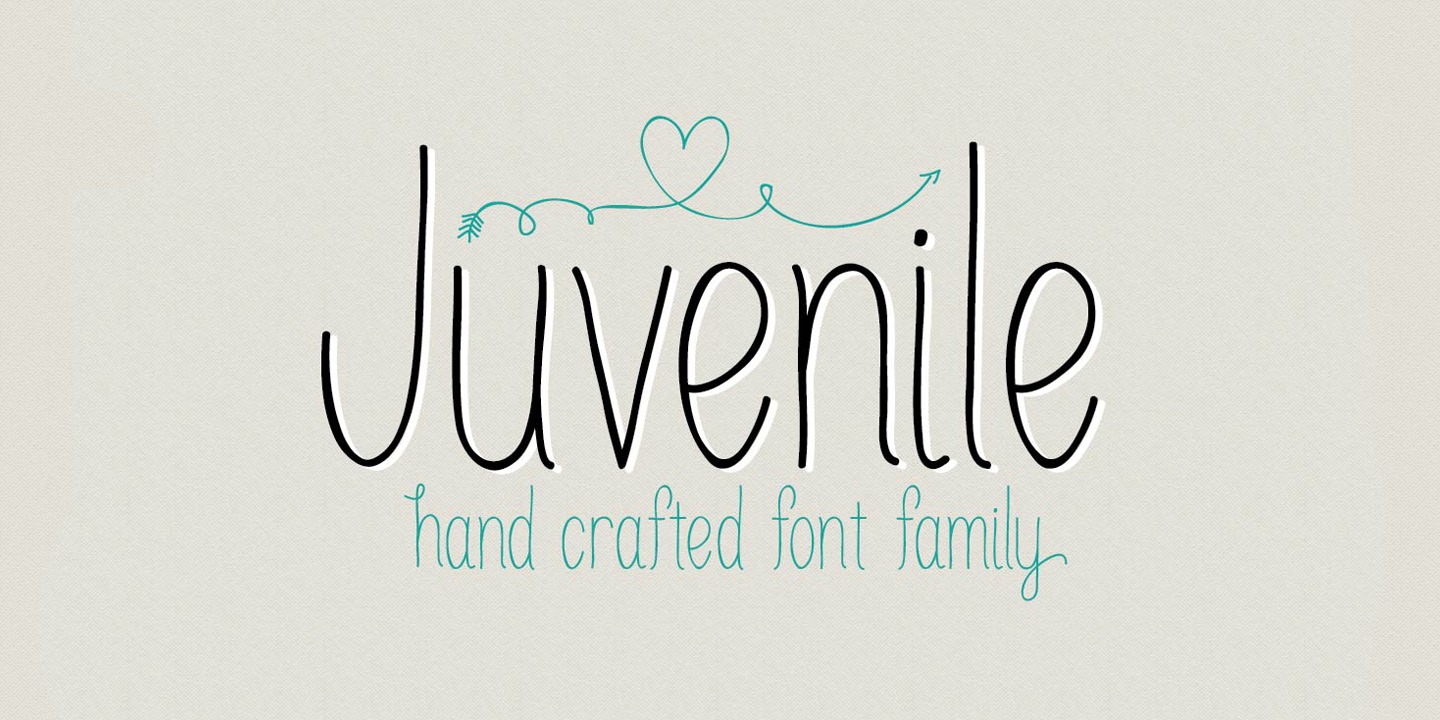 Пример шрифта Juvenile